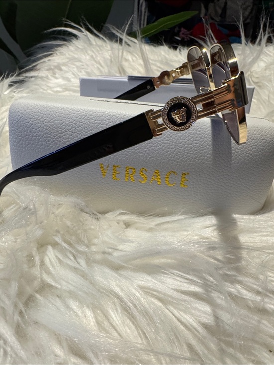 Versace Gold-Tone Sunglasses with Gradient Purple Lenses main image 4